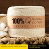 Cotton Yarn Thread for Knitting, Non-Bleached, Raw Algodon Line, Baby, Children's DIY, Handknitting, Scarf Sweaters, 500g/Ball 5