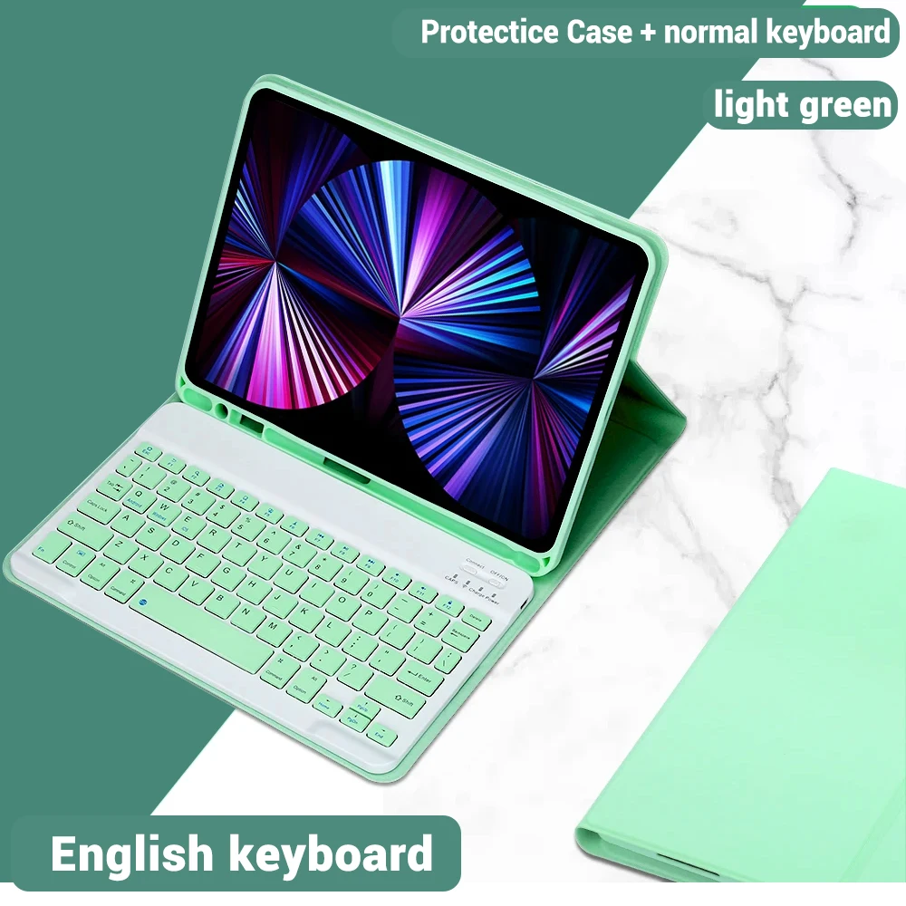 Illuminated Tablet Keyboard Case with Magnetic Attachment