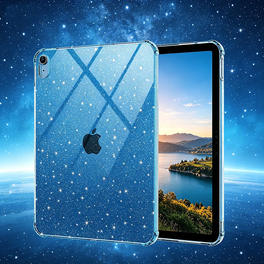 Sparkling Glitter Soft Silicone Tablet Case