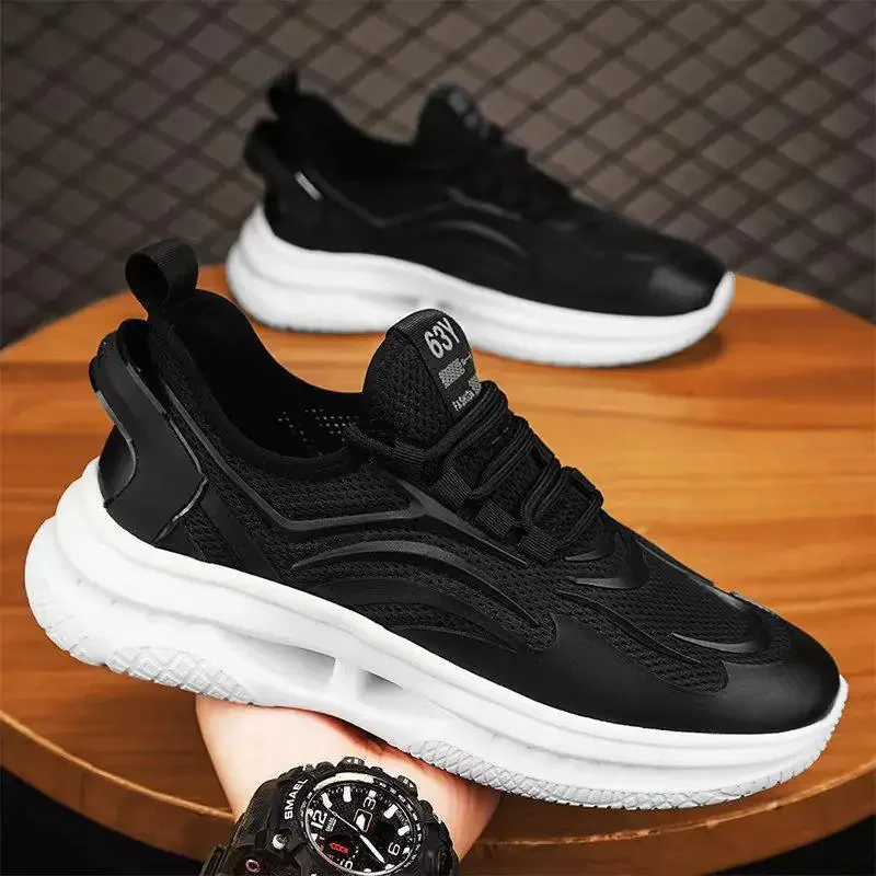 

Мужские кроссовки, Новинка лета 2024, теннисные дышащие кроссовки для бега, слипоны, обувь для бега, скейтборда