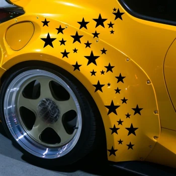 Set di Adesivi per Auto a Forma di Stella a Cinque Punte, Impermeabili e Autoadesivi in Vinile per Finestrini, Porte, Paraurti e Moto