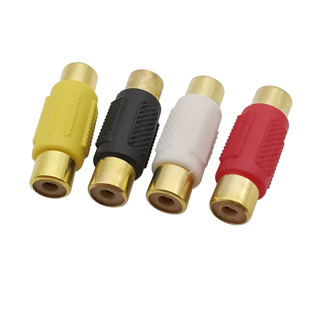 ADAPTATEUR RCA / 2 RCA, M / F, NOIR