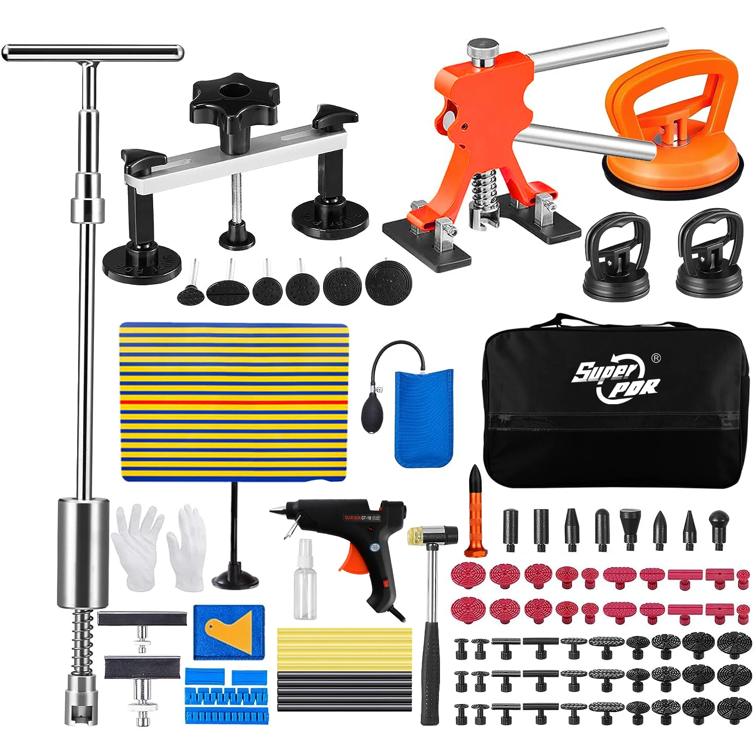 Super PDR Tools Paintless Dent Repair Kit Car Dent Removal Car Repair DIY Hail Tools car repair tool dent repair kit