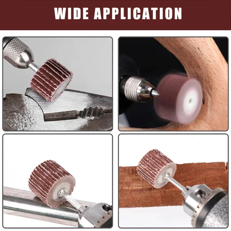 Roue à Lamelles Pour Mini Perceuse Type Dremel - Grain 240, 15x15x3 Mm, Occasion