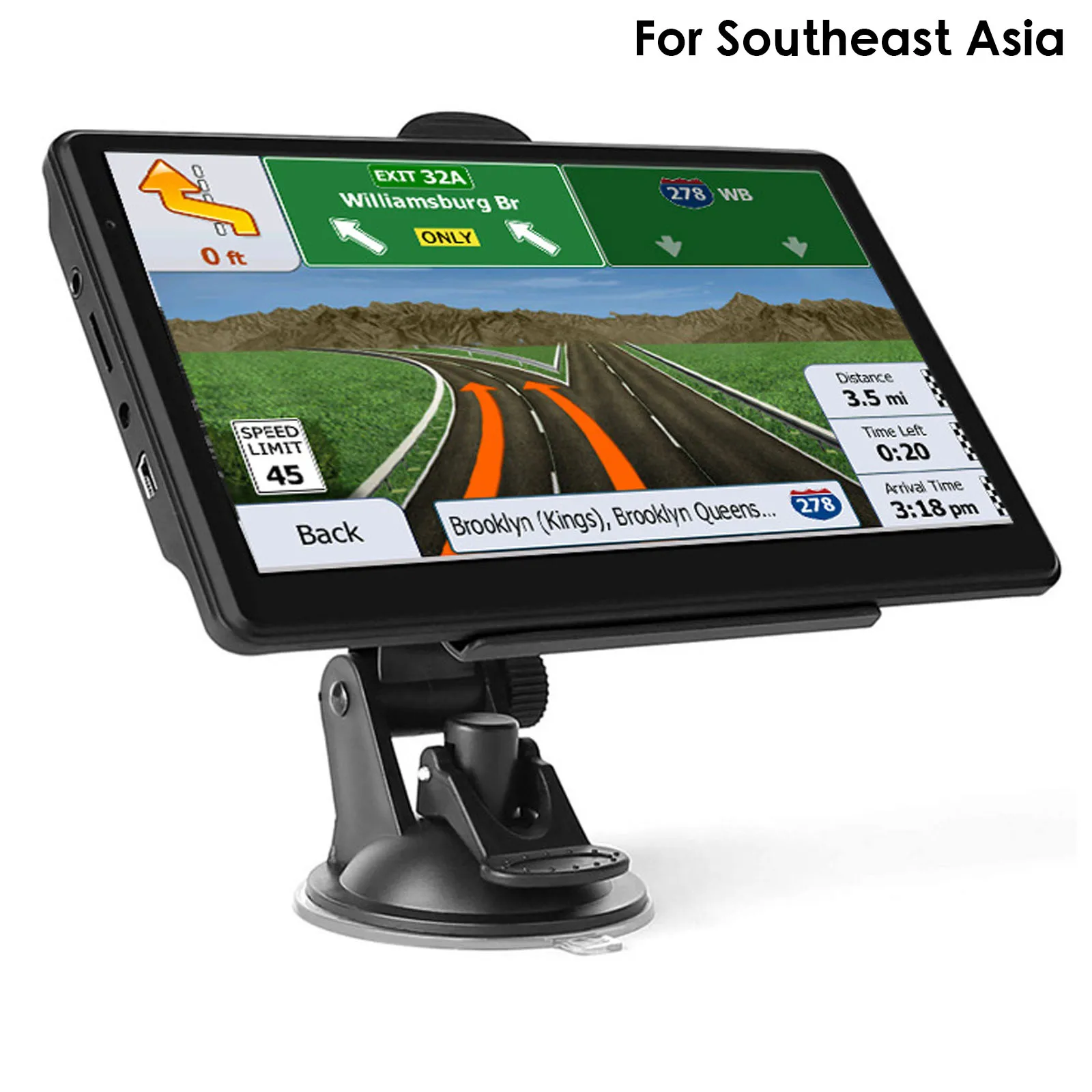 Car GPS Navigation 7 Inch Touch Screen GPS Navigator Truck Sunshade Sat Nav 256M+8G 2022 Europe Map GPS Navigators truck gps Vehicle GPS Systems