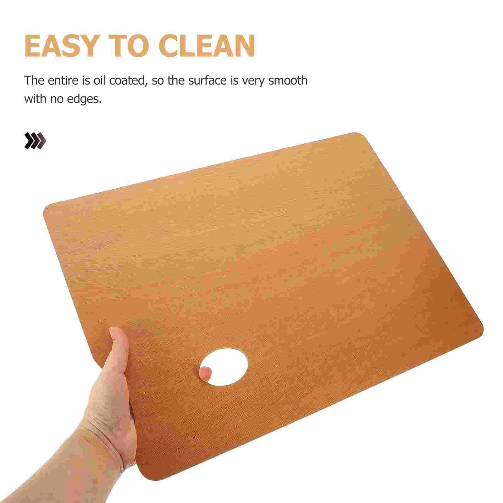 Wooden Color Palette Paint Wet Oil Kit Drawing Supply Painting Square Board Tray