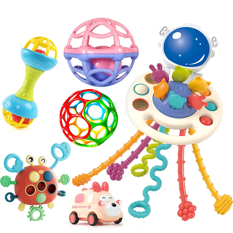 

Sensorial Montessori Sensory Toys Baby Toy 1 2 3 Year Pull String Educational Toys Development Fidget Toy For Babies 6 12 Months