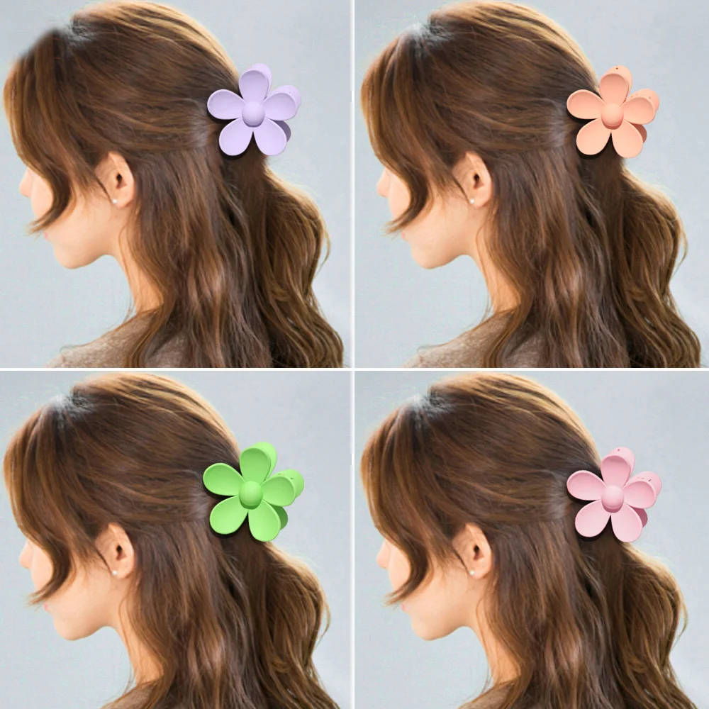 용수철 여름 캔디 컬러 헤어 클립, 달콤한 꽃 걸쇠, 헤어 클로 플레이트, 헤어 액세서리, 도매, 2 개