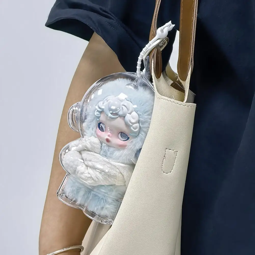透明保護ケーススカルパンダ冬の動き SP 人形ポータブルケーブル