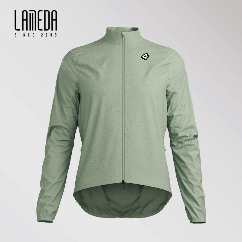 thumbnail image 1 of LAMEDA - Maillot de ciclismo para hombre, cortavientos fino y resistente al viento, de secado rápido, para bicicleta de montaña o carretera, manga larga, abrigo deportivo para primavera y verano, 1 of 5