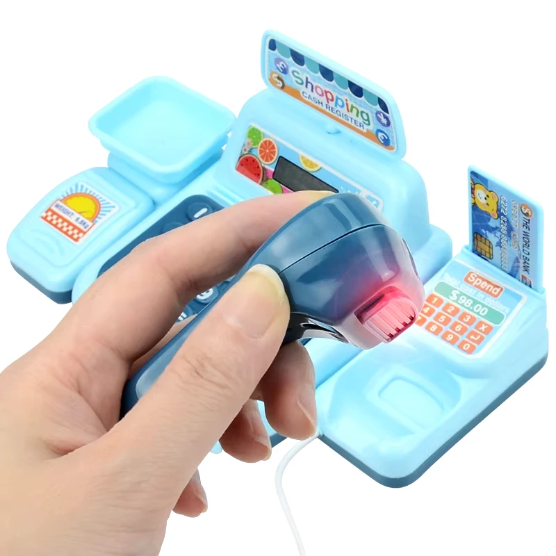 Simulation shopping cash house toys supermarket cashier toys cash register playset