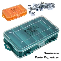 Plastic Fishing Tackle Bait Storage Boxes,Portable Hardware Organizer Box Compartment for Nuts Bolts Screws Nails Tool Case