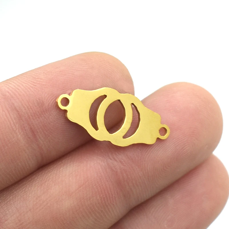 5 шт./лот высококачественный модный соединитель из нержавеющей стали для поделок