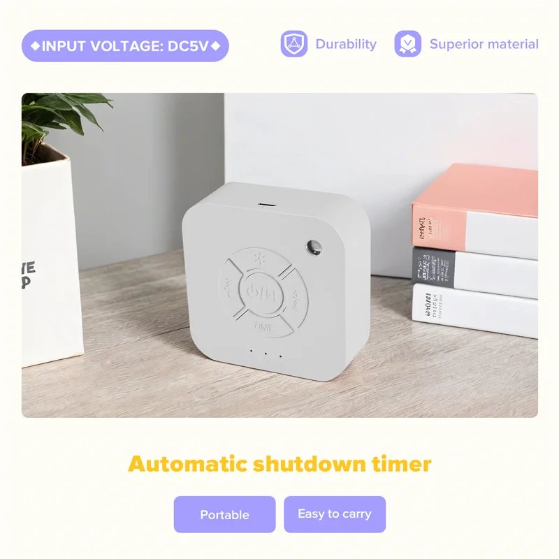 White Noise Machine with 15 Soothing Sounds