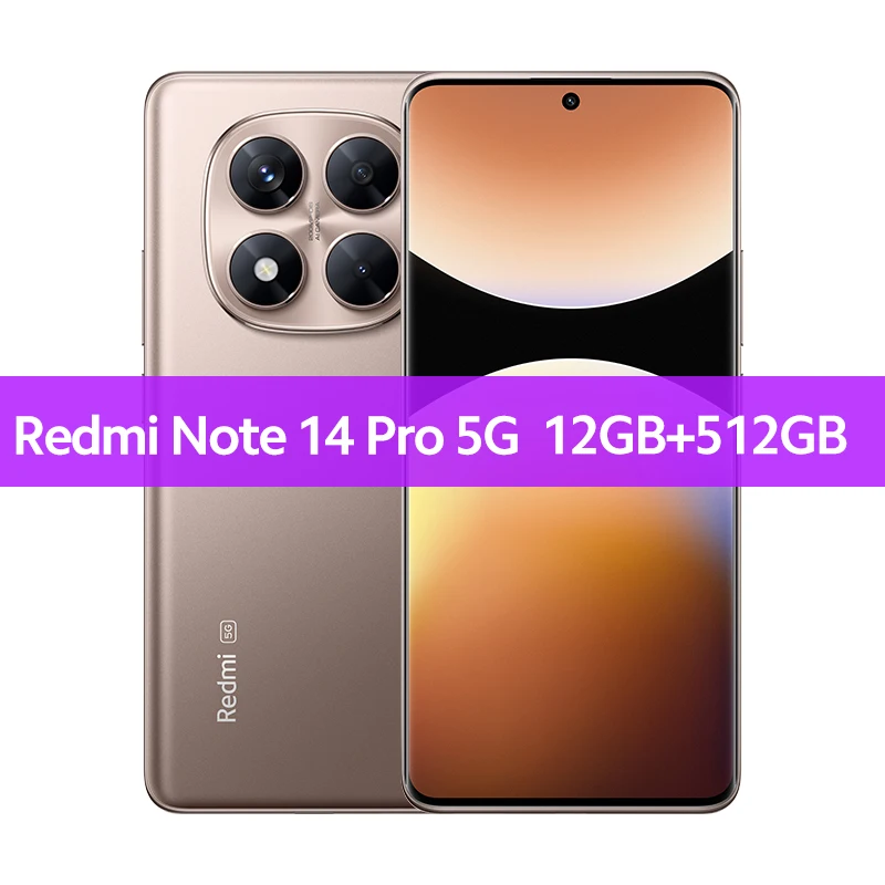 Global Version Xiaomi Redmi Note 14 Pro 5G Smartphone MediaTek