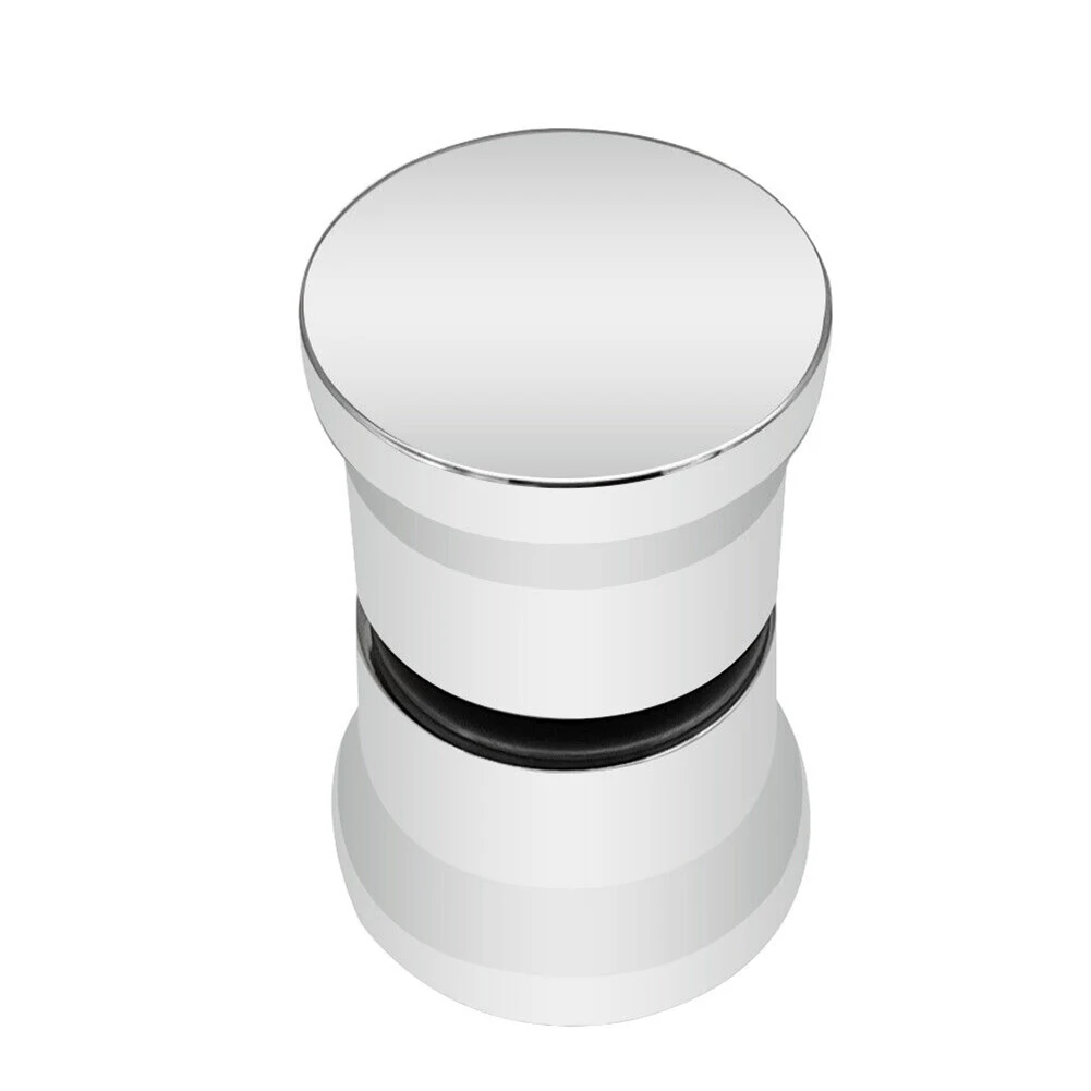 Chrome Bathroom ABS Glass Doors Replacement Handle Shower Door Knob Silver Single Hole Handle Replacement shower room accessories