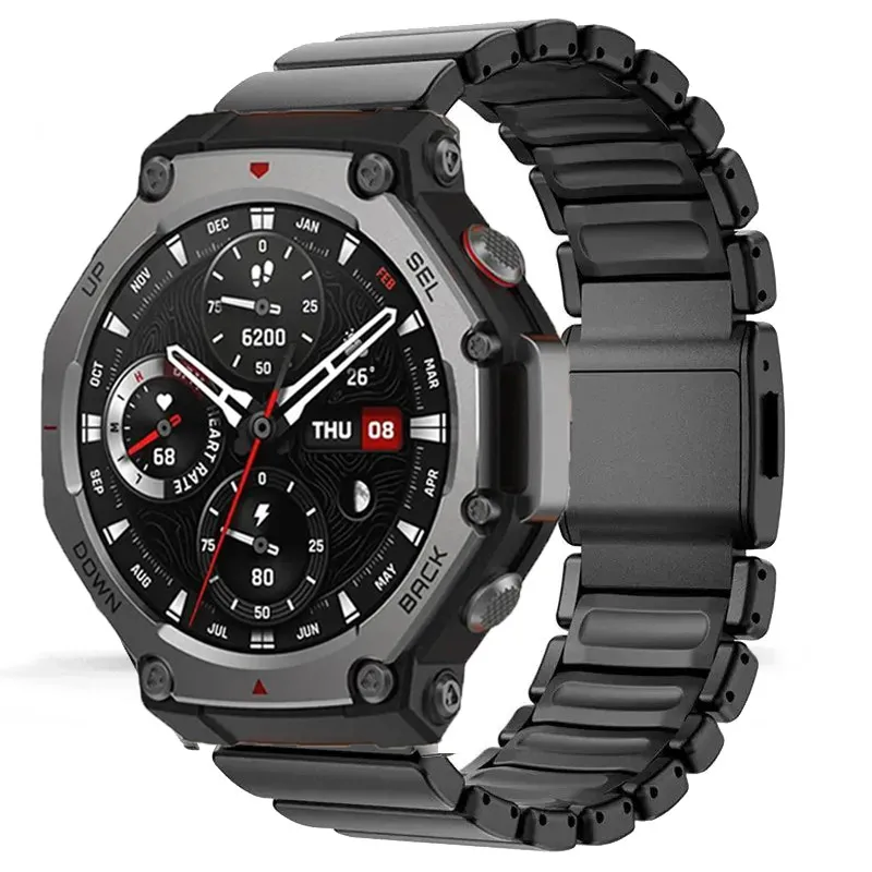 Luxury Titanium Rubber Strap with Magnetic Buckle