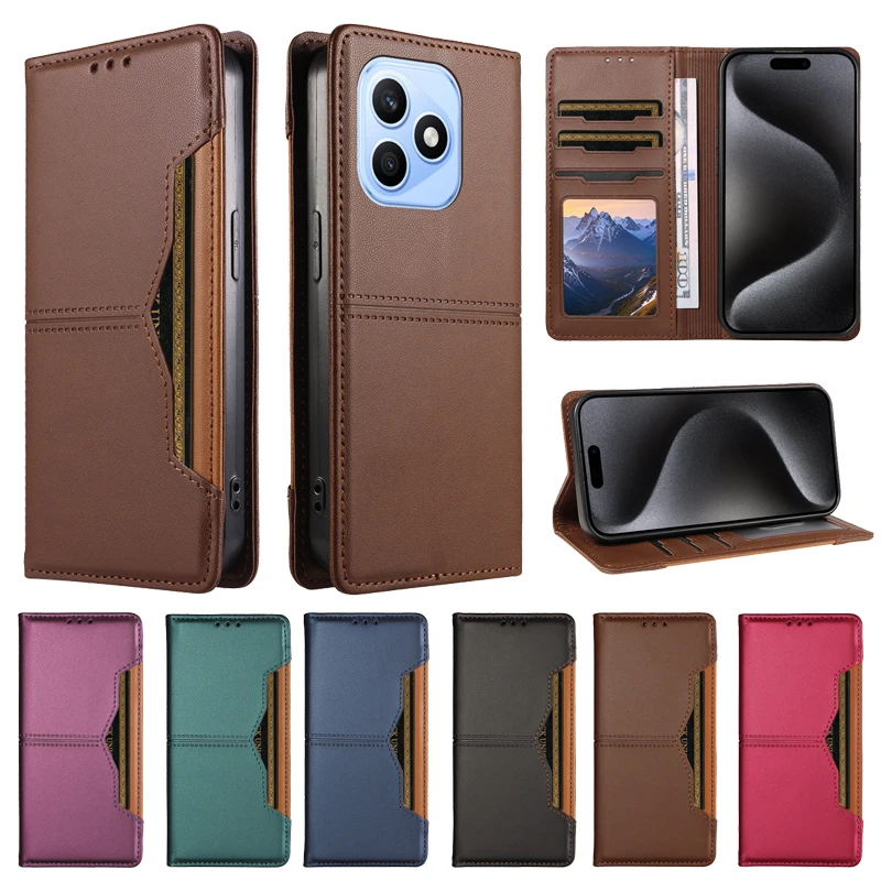 Magnetic Wallet Case | Luxury Flip Cover Phone Protective Bag