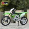 Bburago 1:18 Kawasaki KX 450F Die Cast Vehicles Collectible Motorcycle Model Toys 1