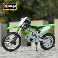 Bburago 1:18 Kawasaki KX 450F Die Cast Vehicles Collectible Motorcycle Model Toys 1