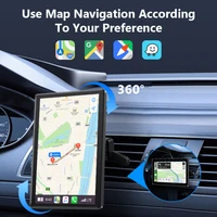 Universal 8 inch Portable Rotatable Car Screen Wireless Carplay Android Auto & WIFI Mirror Link Parking Rear Camera AUX Stereo - Image 4