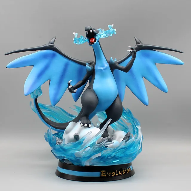 Pokemon Evolution Eevee Anime Figures Charizard Raichu Mewtwo Dragonite Venusaur Gengar Illuminous Figurine PVC Statue Model Toy 2