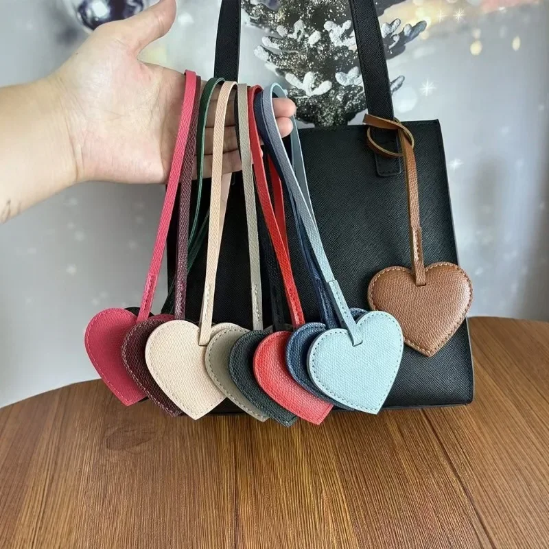 맞춤 이름 번호 발렌타인데이 선물 하트 모양 개인 맞춤 로고 가방 귀여운 키링 가죽 키체인 커플용 랜야드