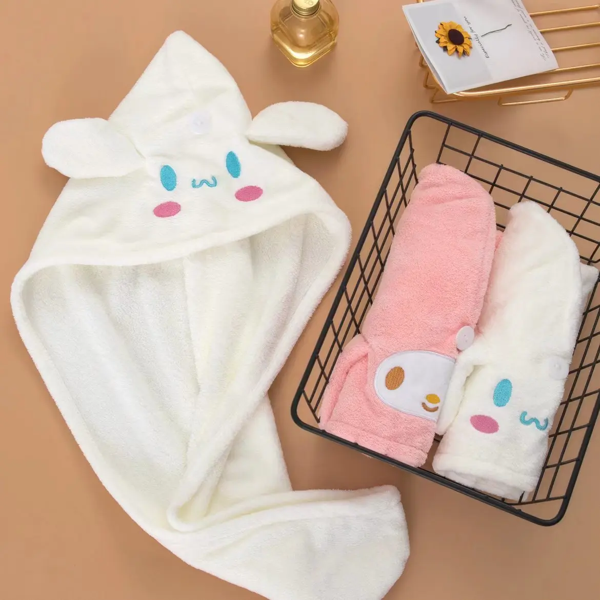 Curly Hair Drying Hat Cute Women Hair Drying Hat Quick-dry Microfiber Hair Towel Cap Hat Bath Solid Towel Cap Super Absorption Dry