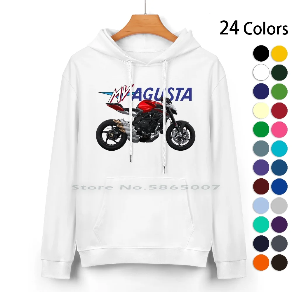 

Mv Agusta Pure Cotton Hoodie Sweater 24 Colors Mv Agusta Motorsport Proton Domenico Agusta Cagiva Mva Gmbh Gp Grandprix Racing