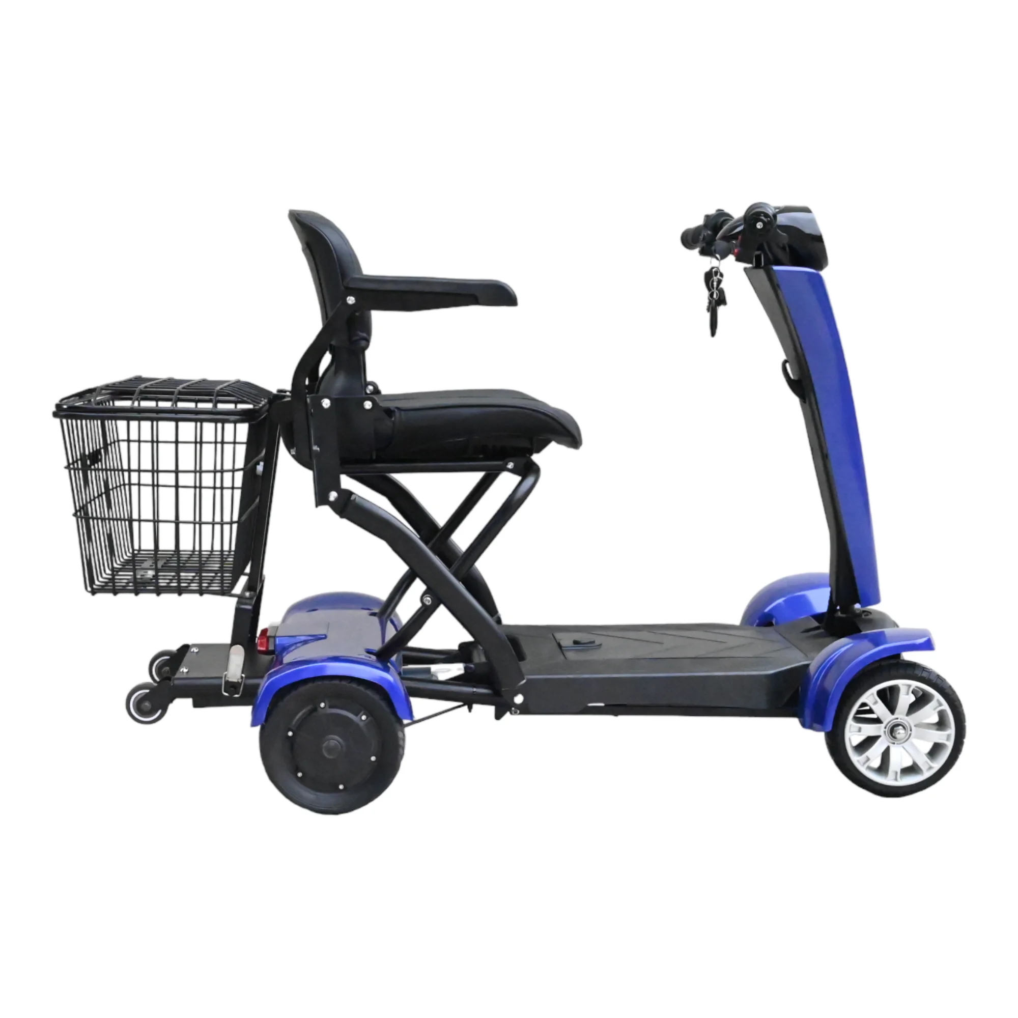 36v 4 wheels automatic folding mobility electric scooter 15 mph electric scooter