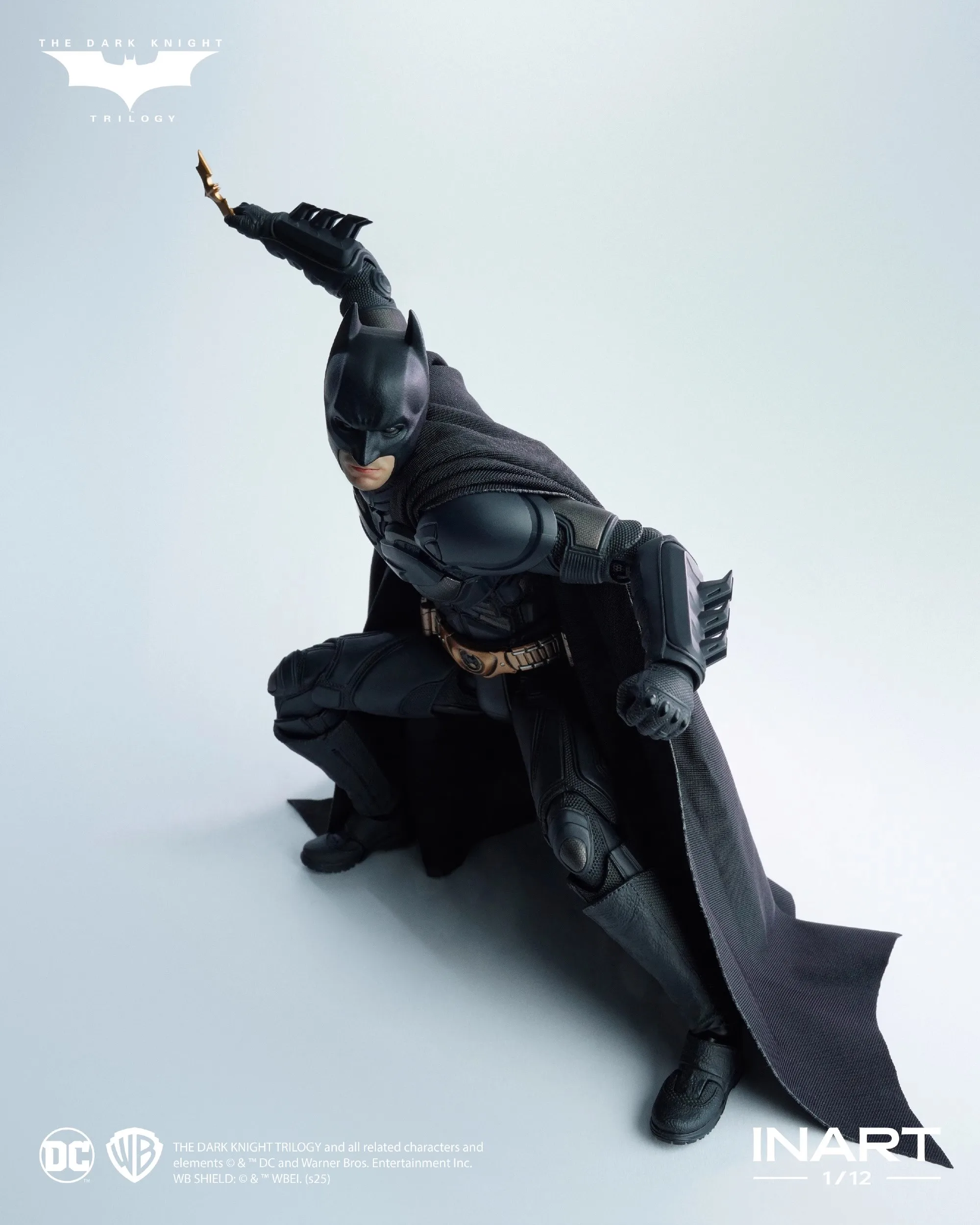 Inart Studio Batman Dc The Dark Knight Trilogy 1/12 Bat Man