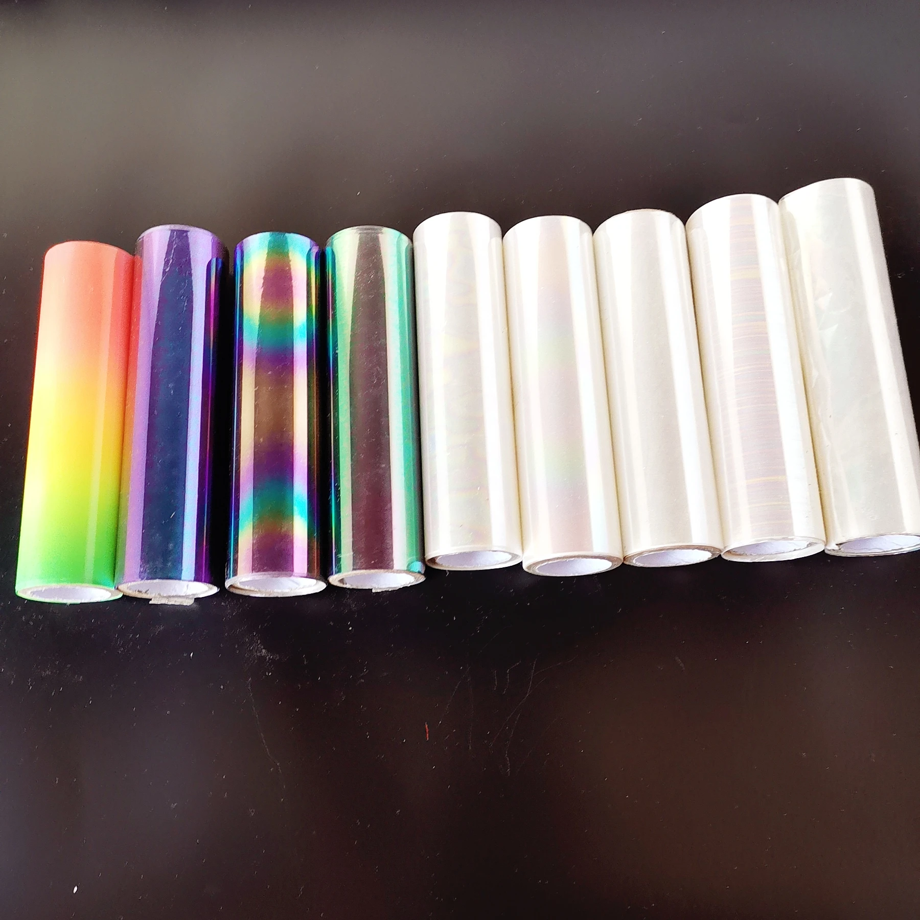 Hot stamping foil holographic transparent laminator paper 12.5cm X 3m/Lot DIY package box lamination film,hot stamping foil film FOR laminating machine