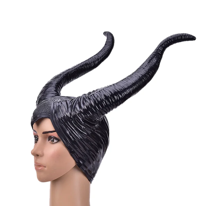 

Halloween Hat Horns Cosplay Maleficent Evil Queen Headpiece Headwear Costume