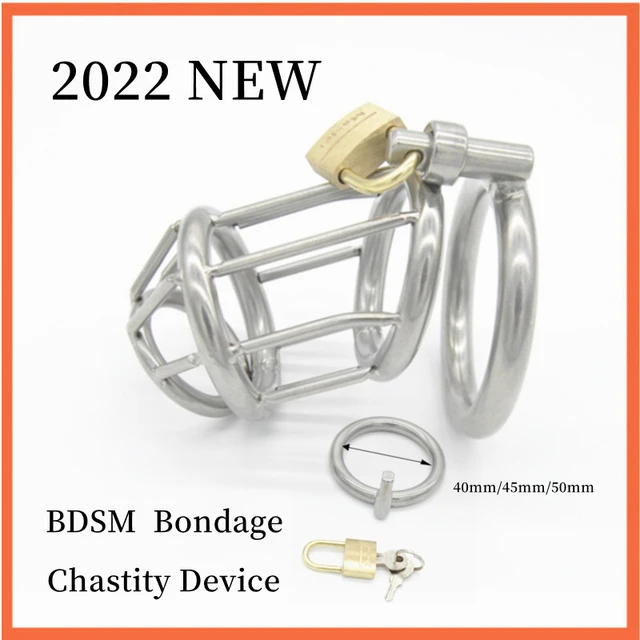 Jaula de castidad de acero inoxidable con catéter uretral para hombre,  anillo de bloqueo para pene, Bondage, jaula para pene esclavo, dispositivos  Bdsm, Juguetes sexuales para hombres - AliExpress