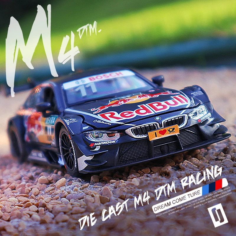 1:32 Bmw M8 M4 Gte Le Mans Modello Di Auto Da Corsa In Lega Diecast Simulazione Modello Di Auto Giocattolo Collezione Di Suoni E Luci Regalo Giocattol