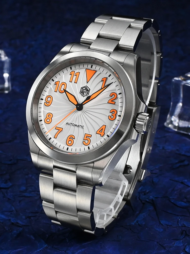 San Martin 40mm Turbine Dial Luxury Watch For Man Wristwatch Waterproof NH35 Automatic Luminous ATM10 Orologio Uomo SN0132-1