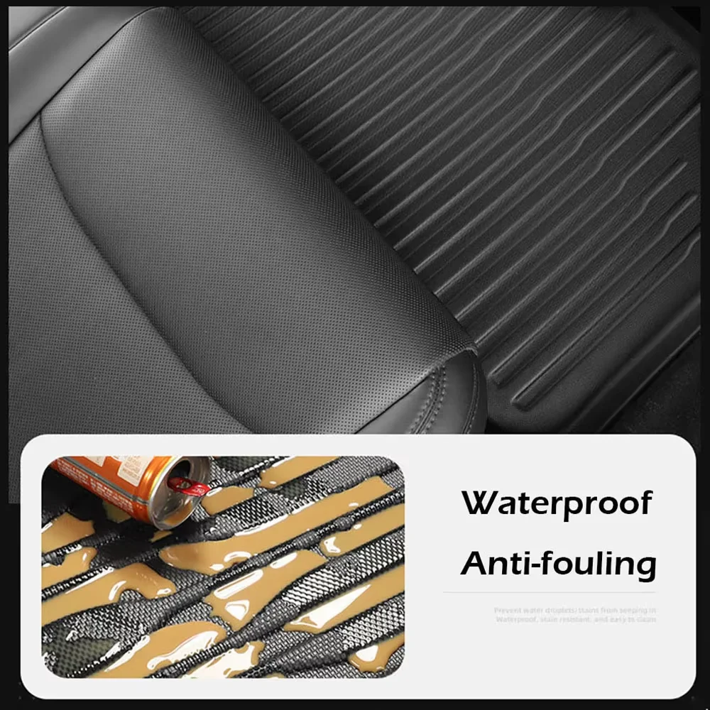 Car Floor Mats Floor Mats For Tesla New Model Y Juniper Floor Mats Cargo Liners All Weather TPE Floor Mats Trunk Backrest Accessories LHD RHD