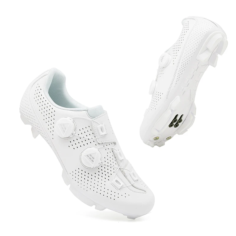 Cycling Sneaker Mtb Flat Pedal Bicycle Shoe Clit Man Cleat Shoes Bicycle Mountain Bike Shoe Racing Lock Cycling Footwear white cycling shoes