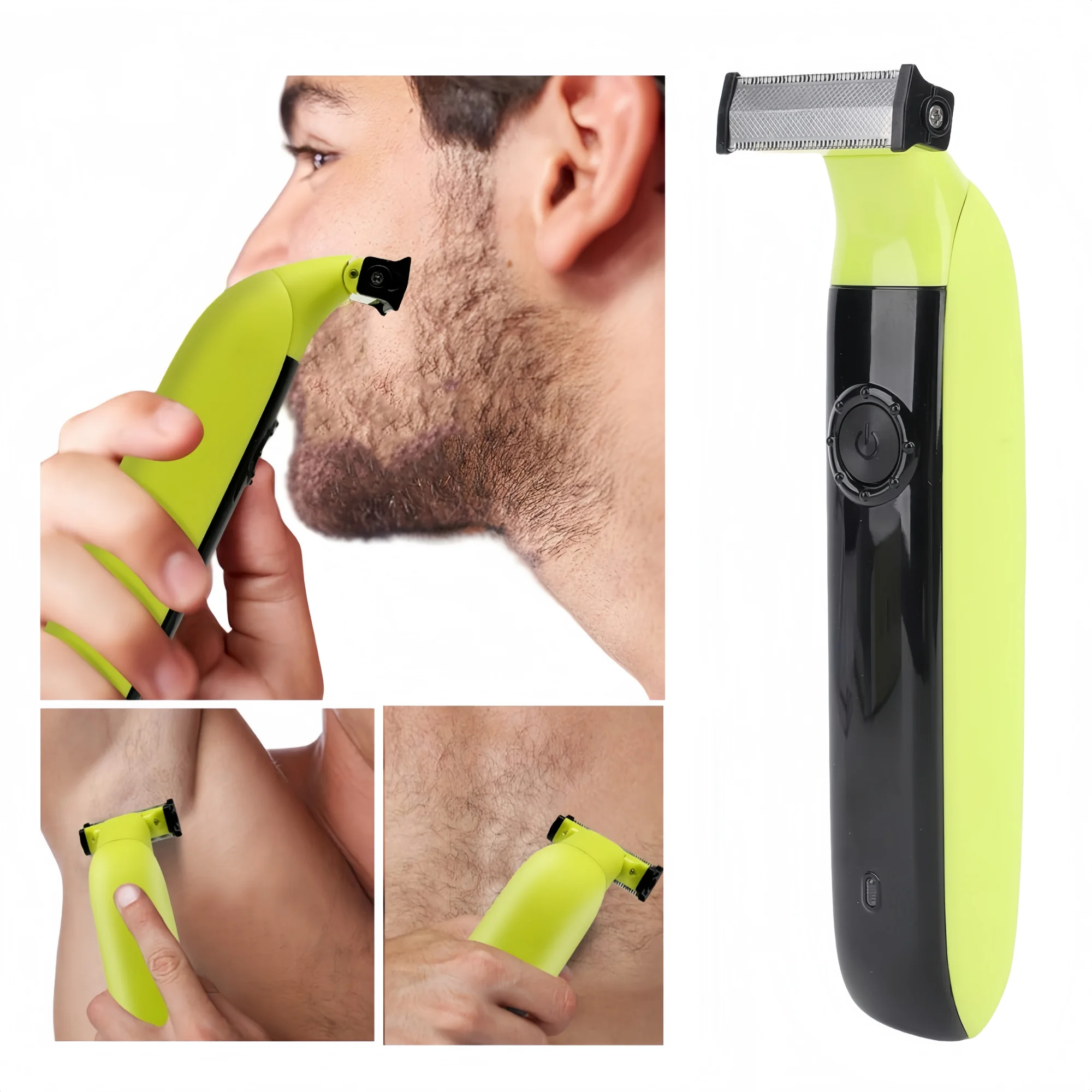 남성용 전기 면도기 전문가용 수염 트리머 무선 면도기 바디 트리머 USB 충전식 얼굴 남성용 헤어 면도기