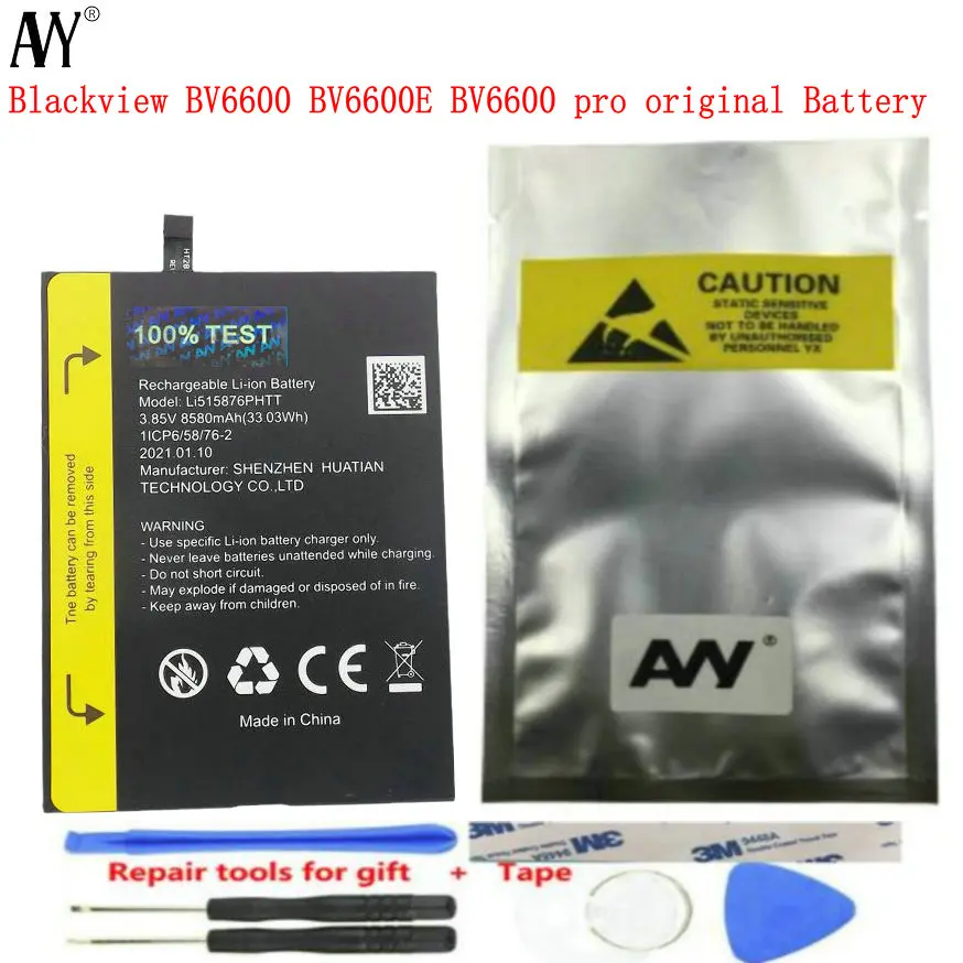 Batteria-per-Blackview-BV6600-Pro-BV6600E-Waterdrop-8580mAh-batterie ...