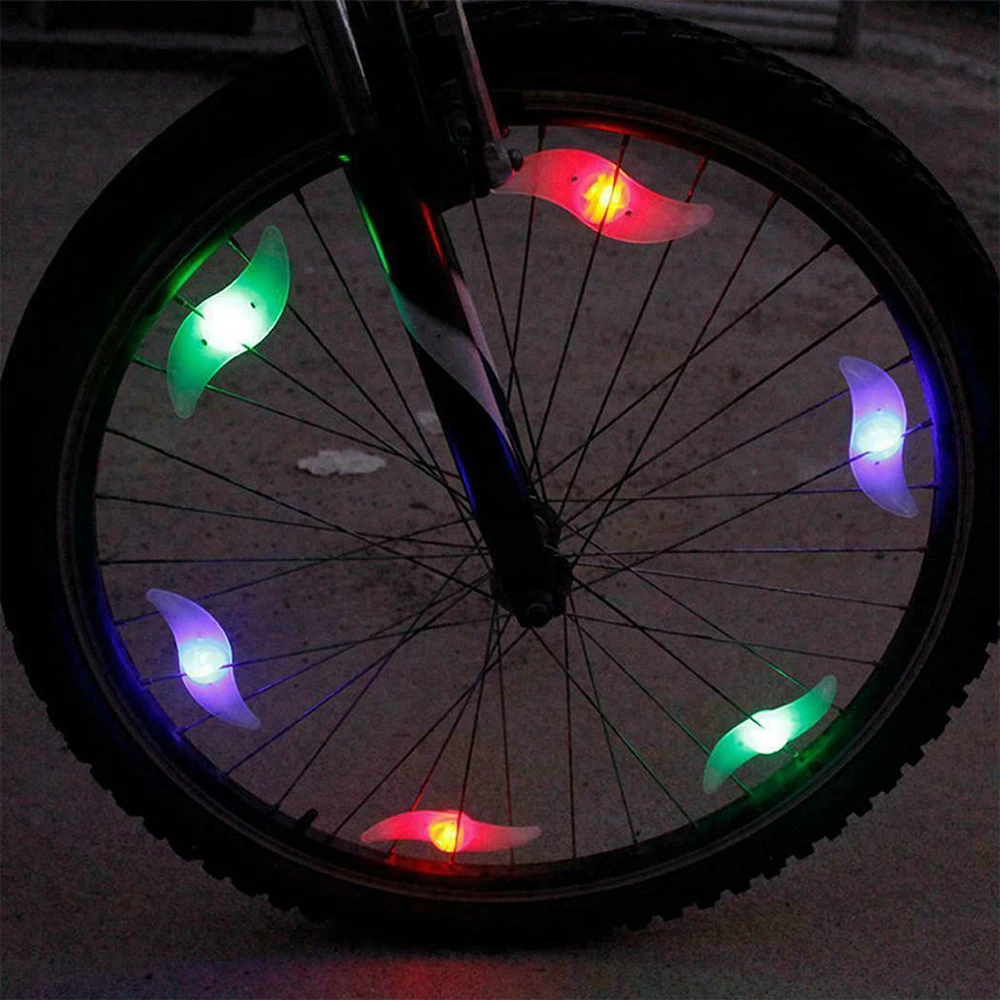 Spoke light на велосипед.
