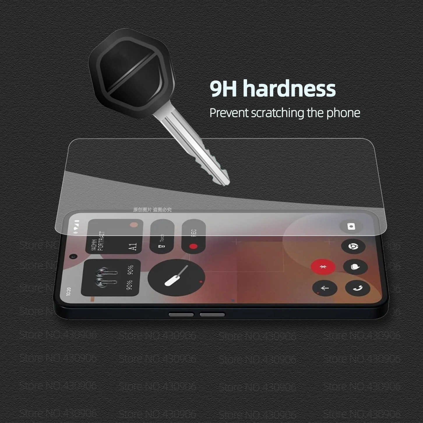 Ultra-Clear Tempered Glass Screen Protector with Full Coverage & Fingerprint Unlocking