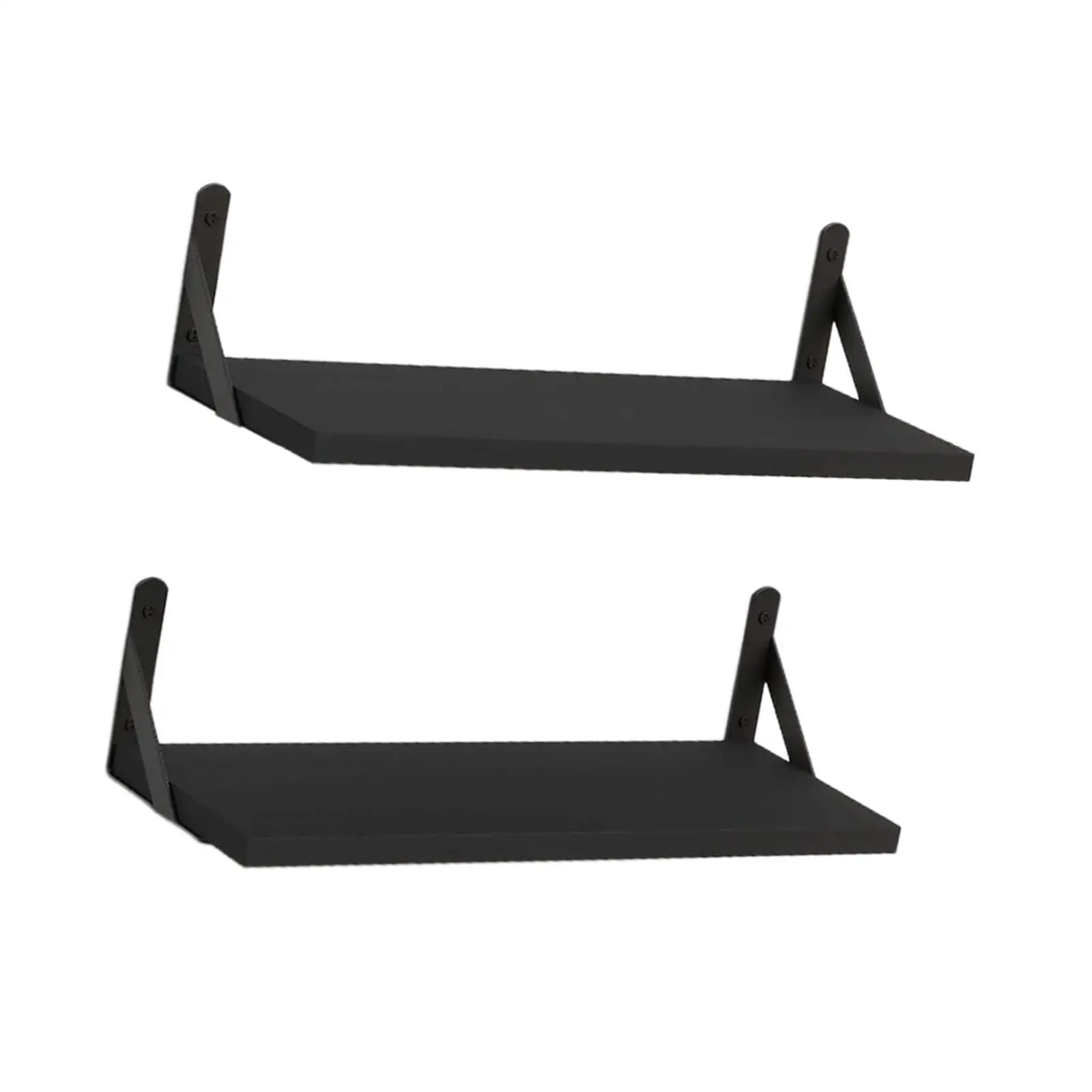 2 Pieces Wall Floating Shelve Bookshelf Modern Wall Storage Shelf Organizer for Nursery Artworks Small Plants Books Office