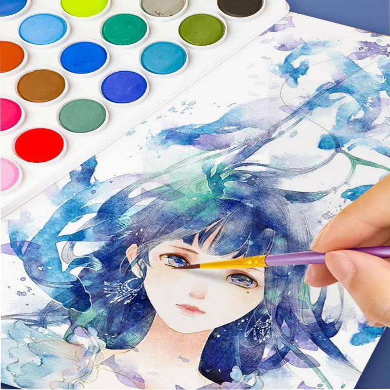 Paint Brushes 10 Pcs Set Nylon for Children Artists