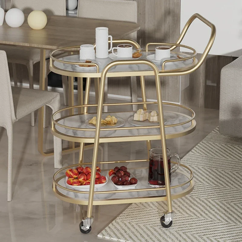 

Plant Shelves Trolley Tool Storage Cabinet Kitchen Trolley Cart Wheels Fruit Basket Serving Meuble Cuisine Furniture FY20XP