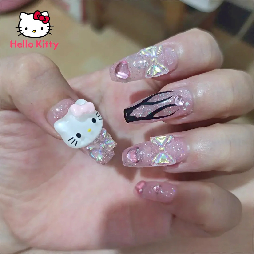  Hello Kitty Nail Art Sticker (B) - 5 Pack Mixed Design