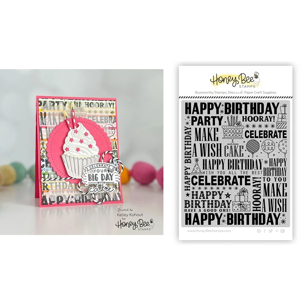 

Top-notch Celebrate Background Clear Silicone Stamps for DIY Scrapbooking Craft Supplies Stamp Photo Album Card Making