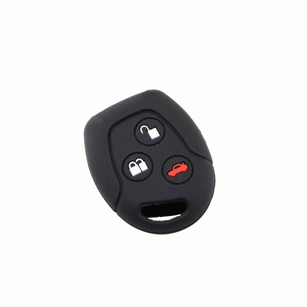 Key Case Cover Holder Protector Bag 3 Buttons Remote Silicone Car Fob for Ford Focus Mondeo Festiva Fusion Fiesta KA