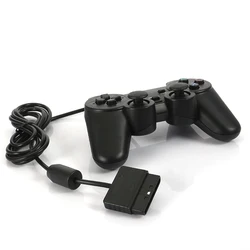 Enhanced Wired Analog Gamepad with Dual Shock Vibration (Black)