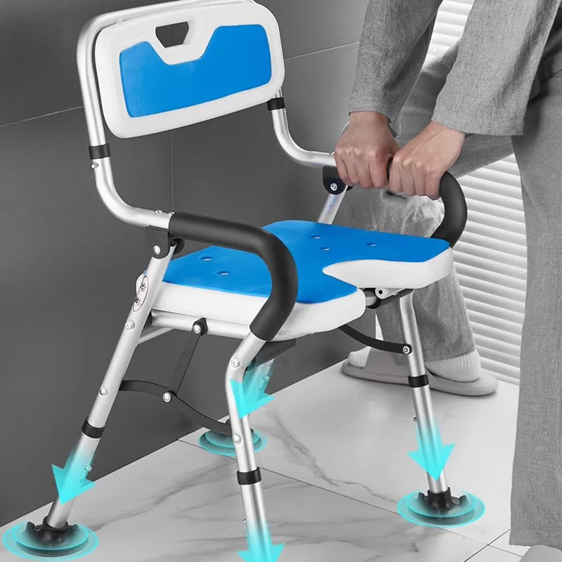 Portable Small Bathroom Chair Storage Medical Elderly Space Saving Stool Shower Outdoor Taburete Plegable Postmodern Furniture